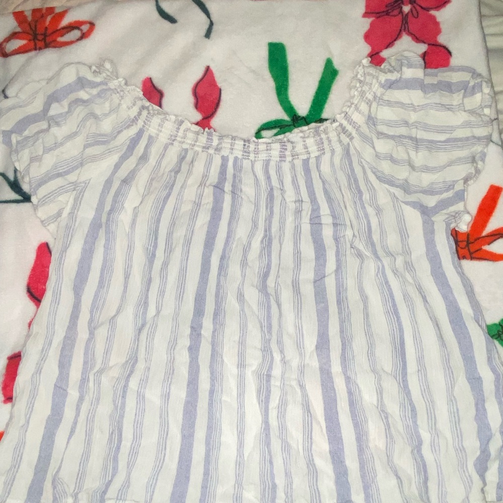 Striped Off-Shoulder Top